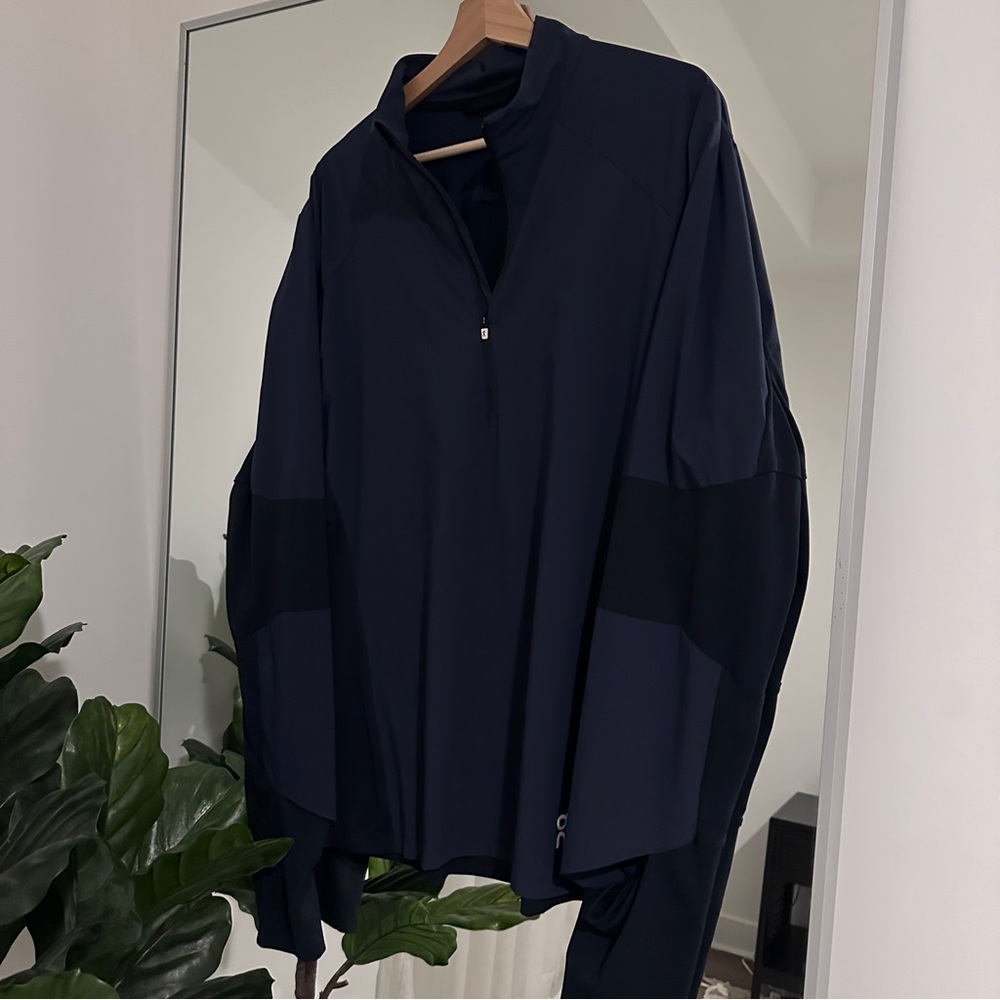 On Running Trail Breaker Men's Quarter Zip Jacket - Navy & Black